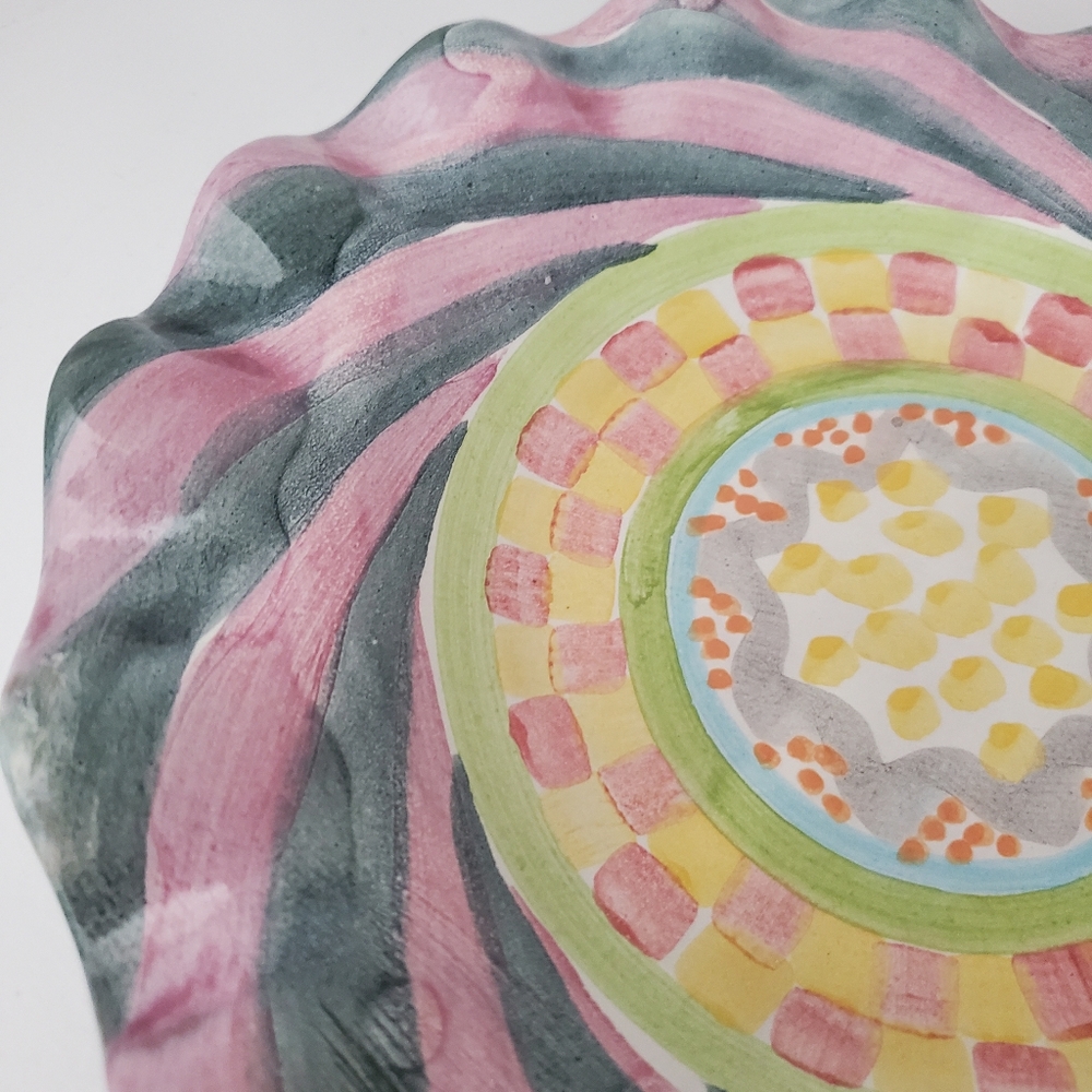 Mackenzie Childs Ruffled Edge Plate - Picture 2 of 6